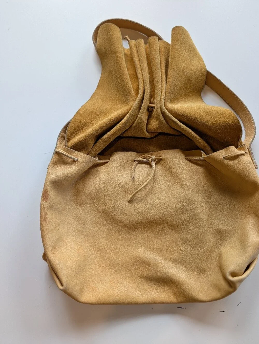 Leather Butter Soft Carmel Color Handmade Purse 🤩 Unique!